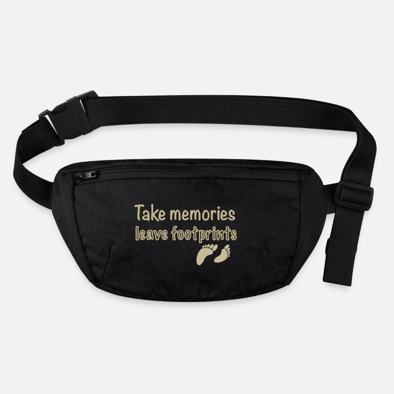 Take memories, leave footprints Stanley/Stella recycelte Gürteltasche