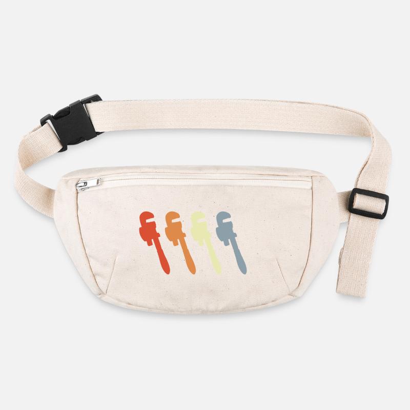 Retro Pipe Wrench Stanley/Stella recycled Hip Bag 