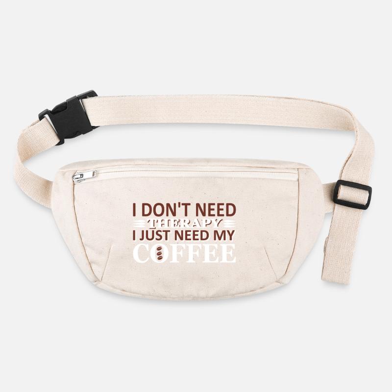 No therapy just coffee Stanley/Stella recycled Hip Bag 