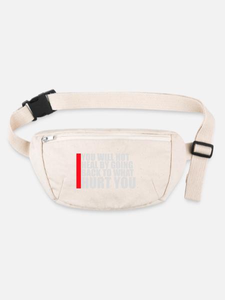 You Will Not Heal Healing Pain Let Go New - Stanley/Stella recycled Hip Bag  - natural - Front