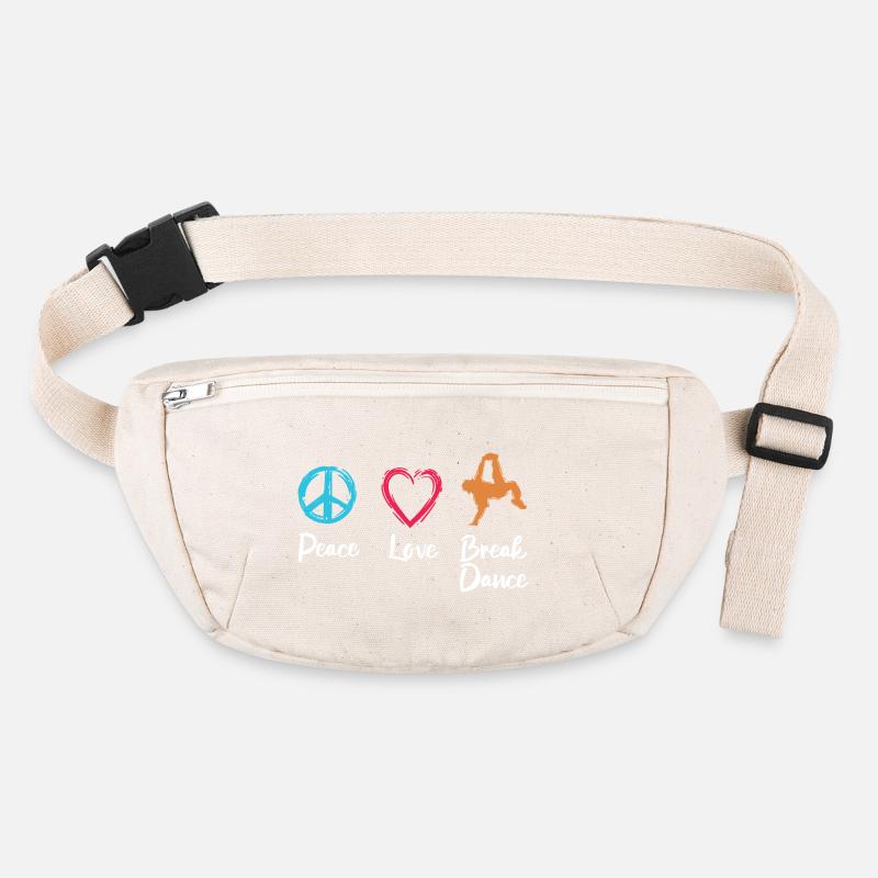 Breakdance Paix Amour Sac banane recyclé Stanley/Stella