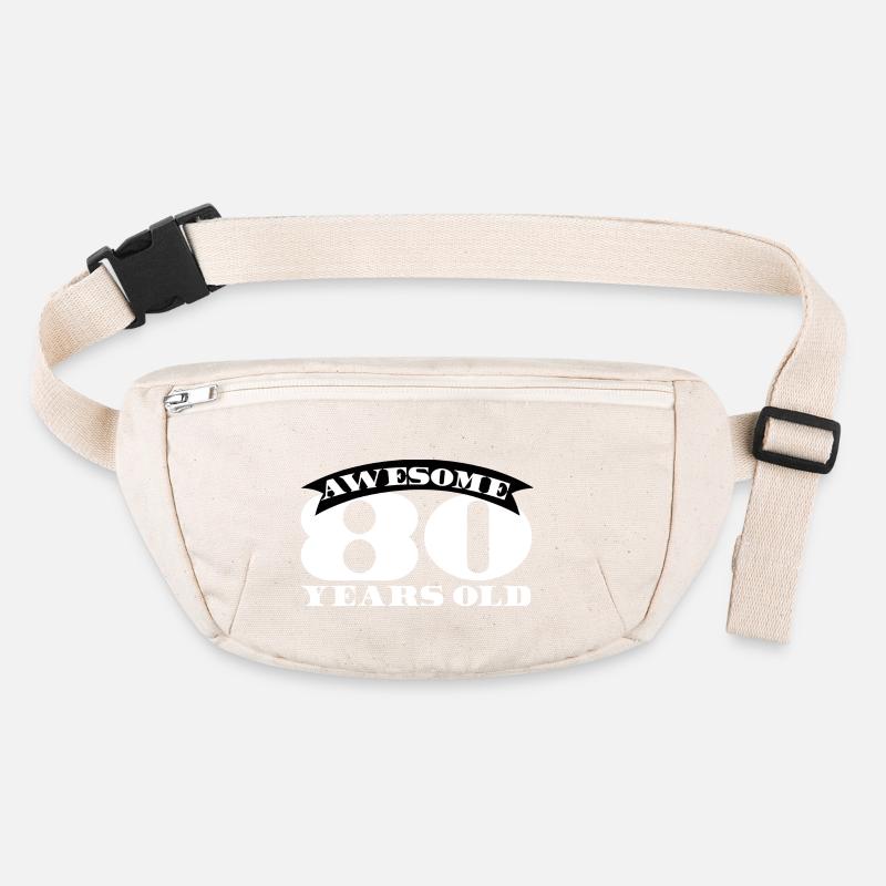 80. Birthday: Awesome 80 Years Old Stanley/Stella recycled Hip Bag 