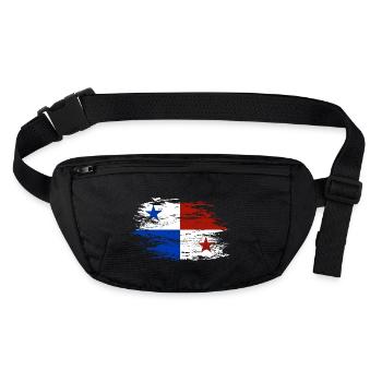 Drapeau du Panama utilisé - Sac banane recyclé Stanley/Stella - noir - Devant