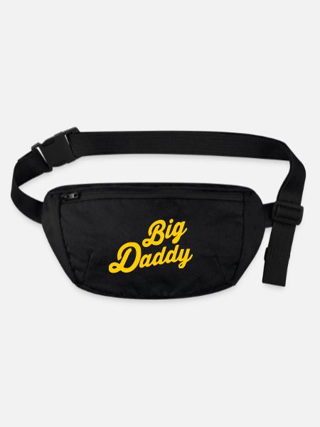 Big daddy - Stanley/Stella recycled Hip Bag  - black - Front