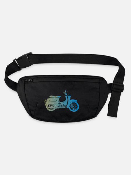 Simson Schwalbe KR51 - Stanley/Stella recycelte Gürteltasche - Schwarz - Vorne