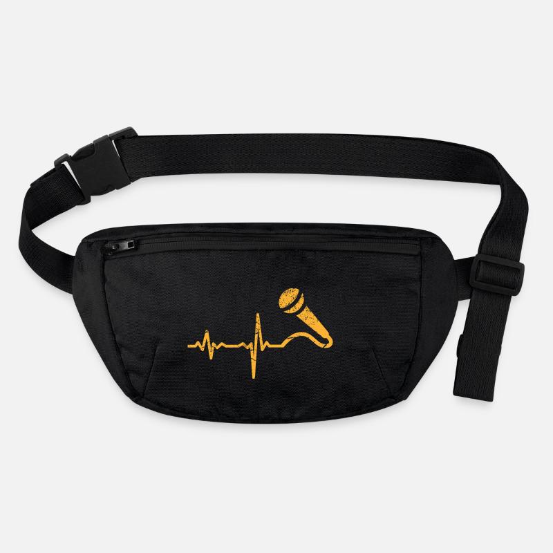 Cadeau Heartbeat microphone chanteur Sac banane recyclé Stanley/Stella