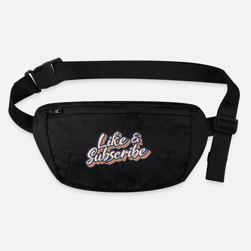 Like & Subscribe 70s Style Stanley/Stella recycelte Gürteltasche