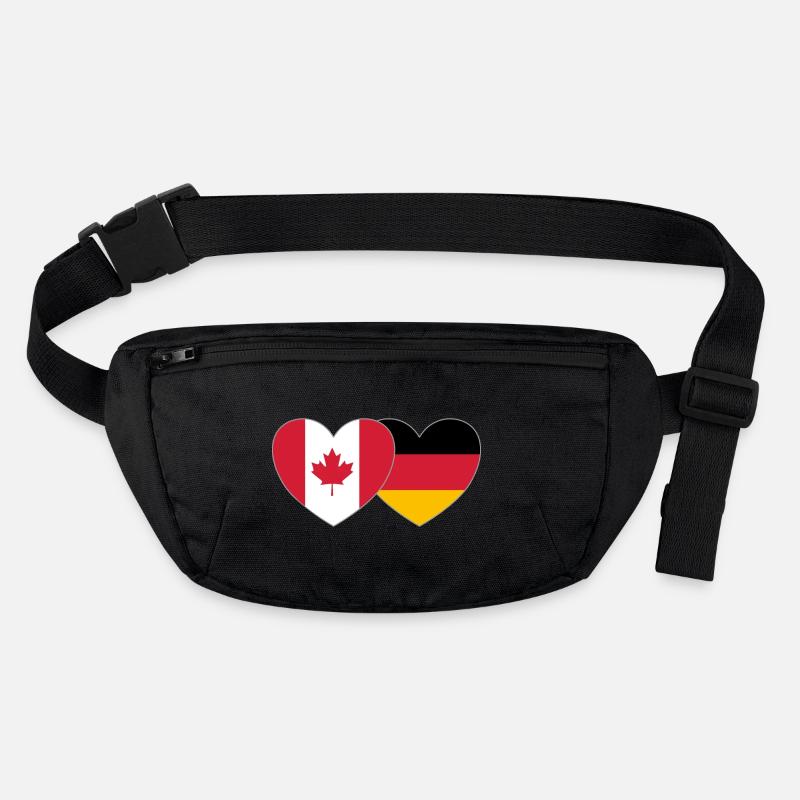 Canada Allemagne Drapeau Coeur Sac banane recyclé Stanley/Stella