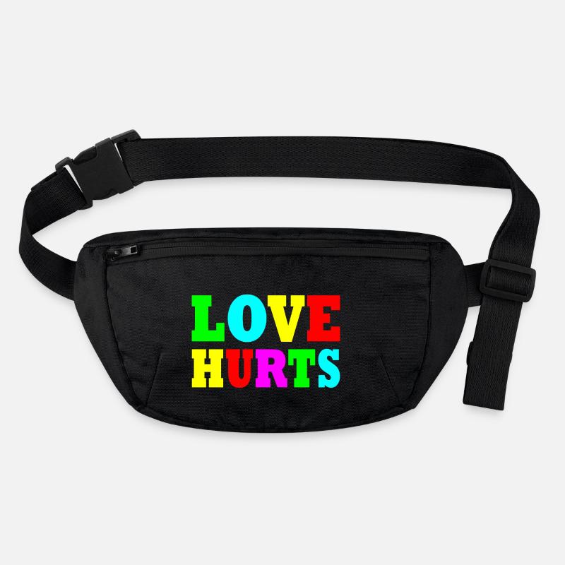 Love hurts Stanley/Stella recycled Hip Bag 