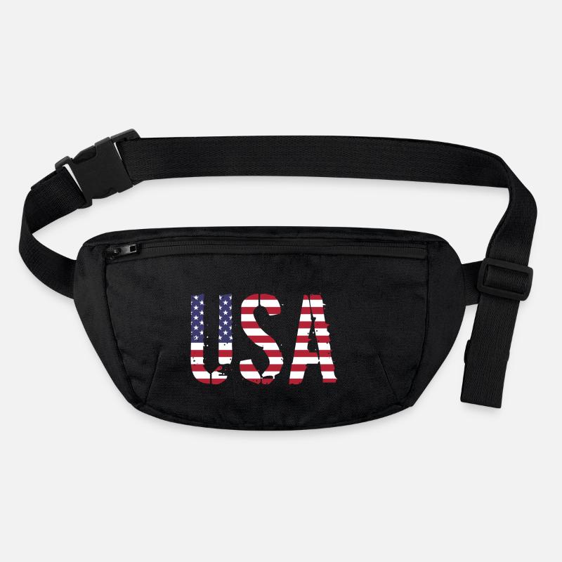Les États-Unis aux couleurs du drapeau américain drapeau Sac banane recyclé Stanley/Stella