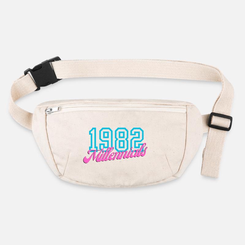 1982 Millennial Retro Numeric Design Sac banane recyclé Stanley/Stella