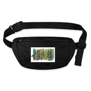 240721 02 - Stanley/Stella recycelte Gürteltasche - Schwarz - Vorne