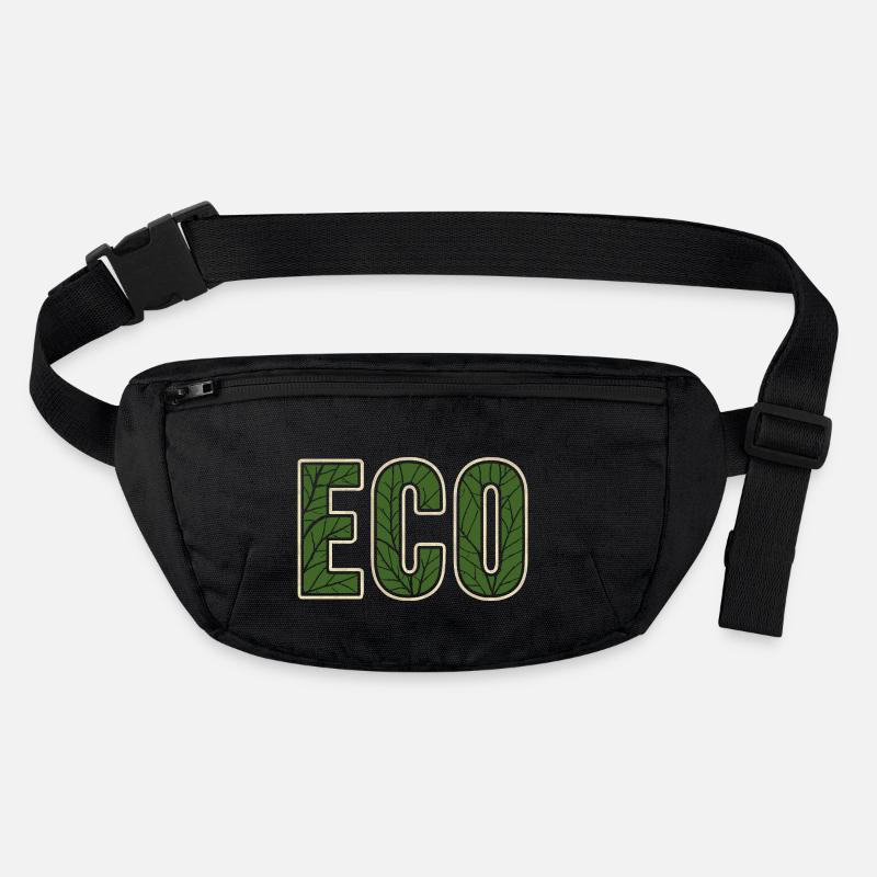 Motif de feuille ECO Conscience environnementale Amis de la nature Sac banane recyclé Stanley/Stella