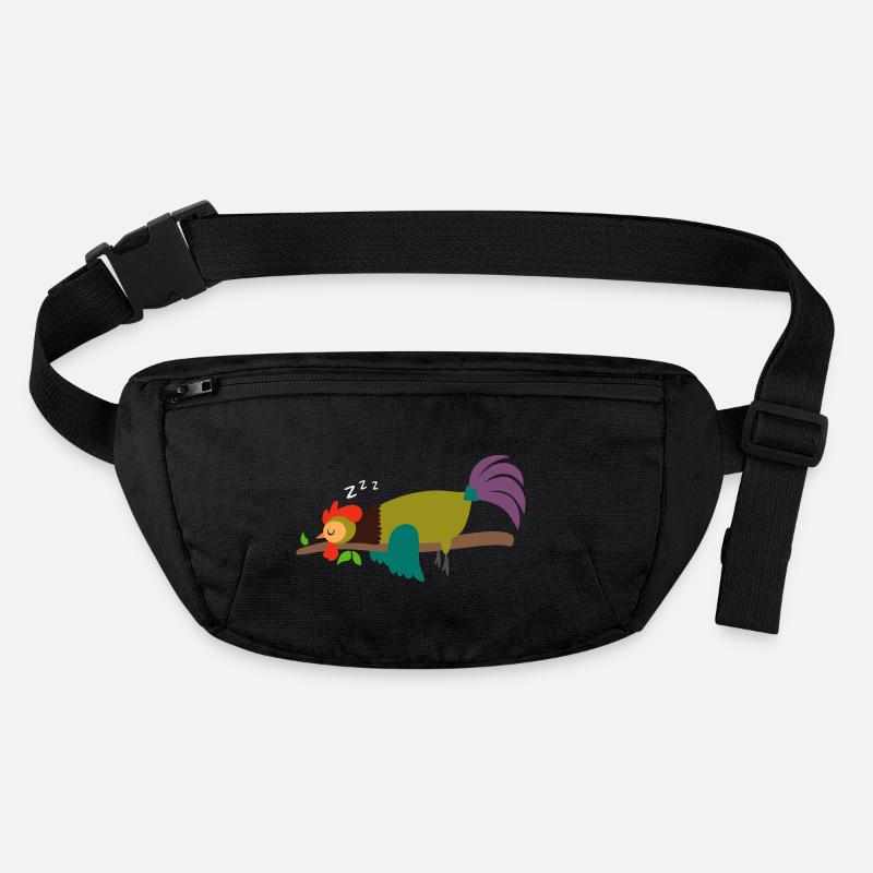 Sleeping Rooster Cockerel Chicken Design Gift Stanley/Stella recycled Hip Bag 