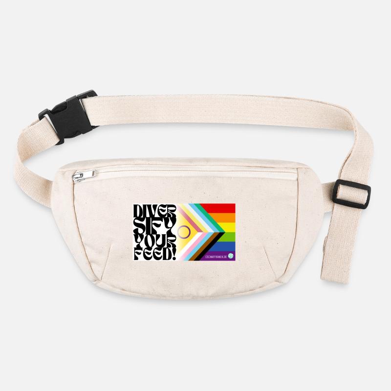 🌈♿ Fierté et handicap – y compris le drapeau Sac banane recyclé Stanley/Stella