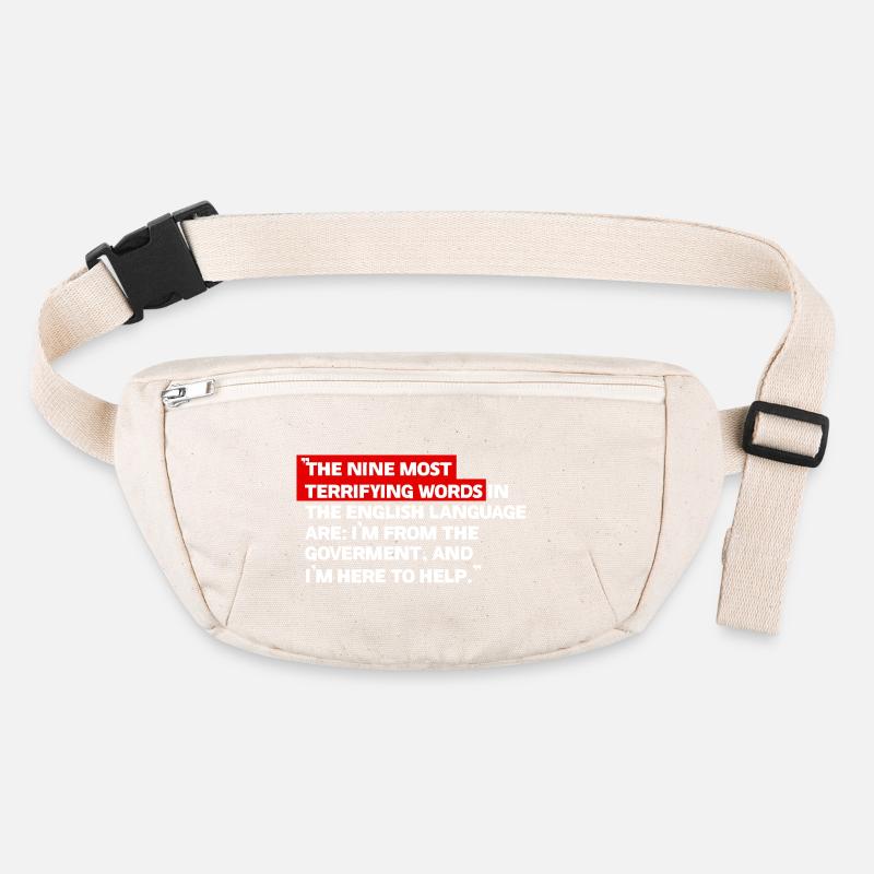 Satirical government quote Stanley/Stella recycled Hip Bag 