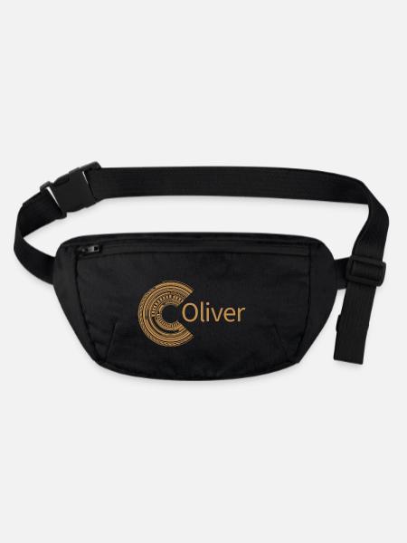For Oliver - Stanley/Stella recycled Hip Bag  - black - Front