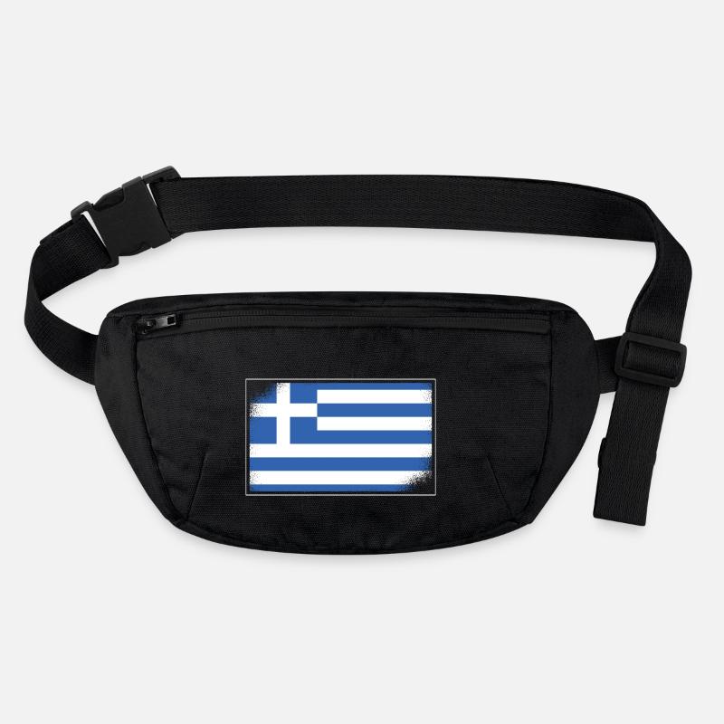 Greece Flag Hellas Athens Greek Flag Stanley/Stella recycled Hip Bag 
