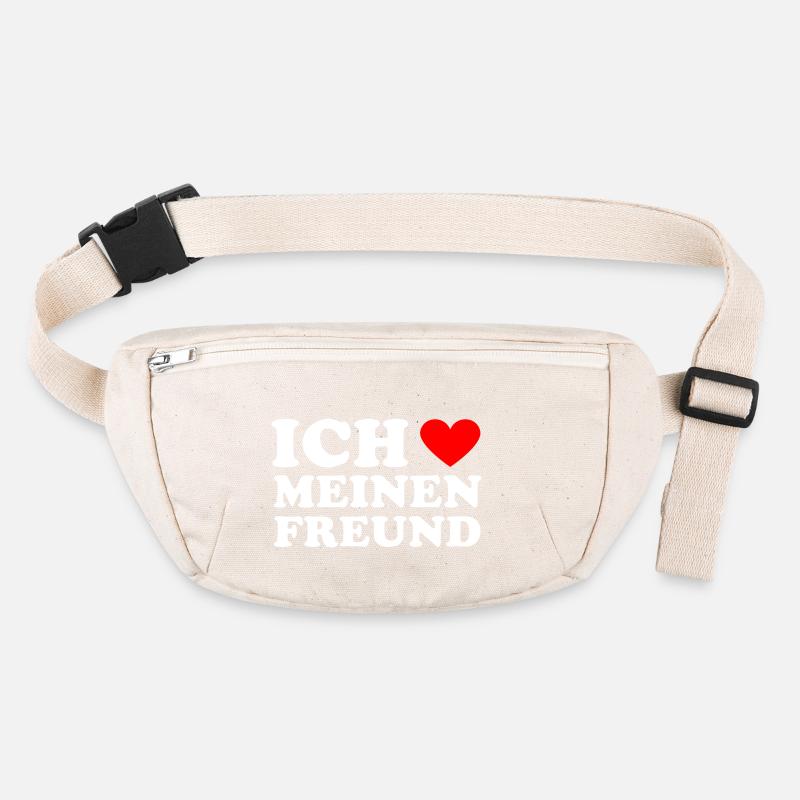 ich liebe meinen Freund Stanley/Stella recycelte Gürteltasche
