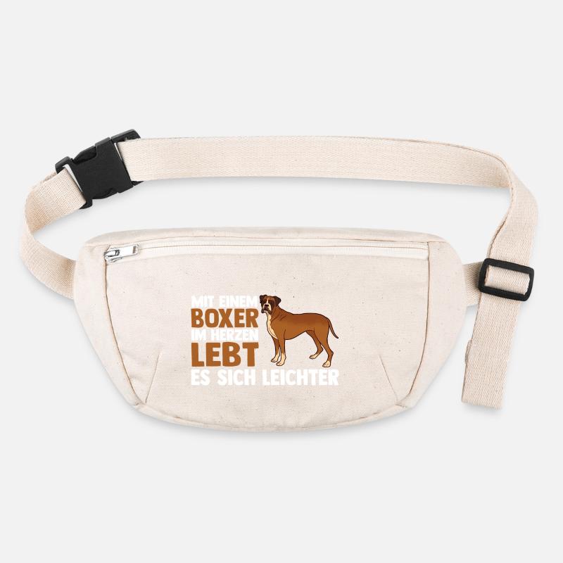 Hund Deutscher Boxer Stanley/Stella recycelte Gürteltasche