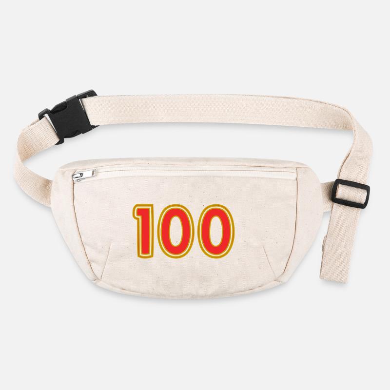 100. 100 YEARS. 100th ANNIVERSARY. BIRTHDAY 100 Stanley/Stella recycled Hip Bag 