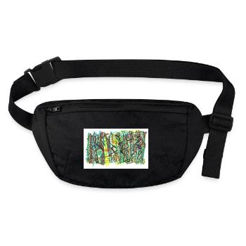 240719 01 - Stanley/Stella recycelte Gürteltasche - Schwarz - Vorne