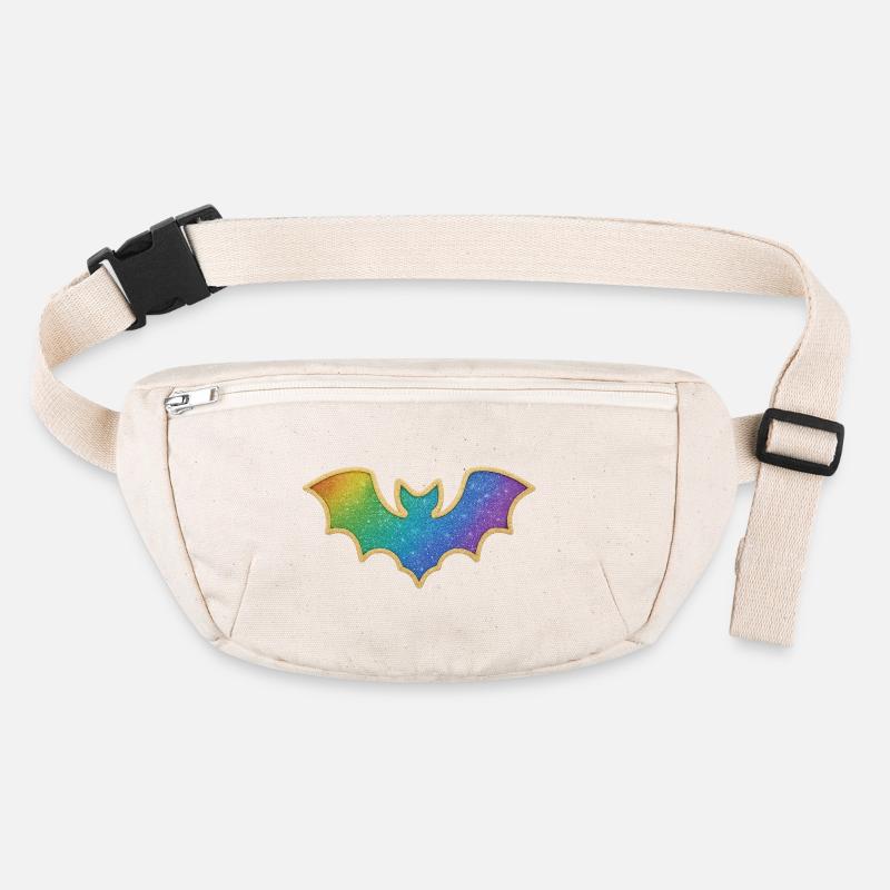 Regenbogen Fledermaus Glitter Stanley/Stella recycelte Gürteltasche