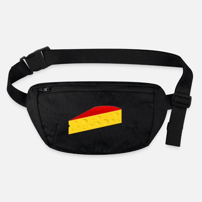 Cheese wedge with red rind Stanley/Stella recycled Hip Bag 