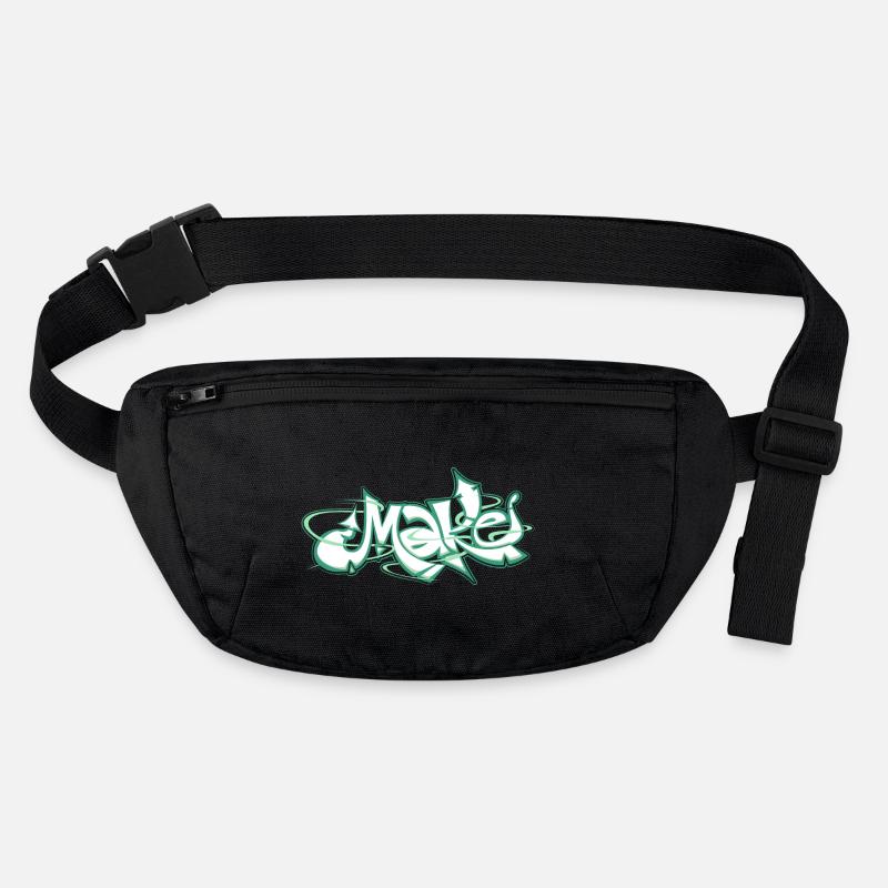 Green word make graffiti Stanley/Stella recycled Hip Bag 