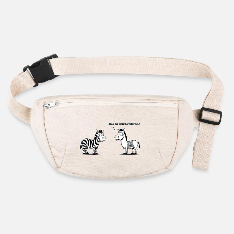 Lustiges Zebra mit QR-Code-Upgrade Stanley/Stella recycelte Gürteltasche
