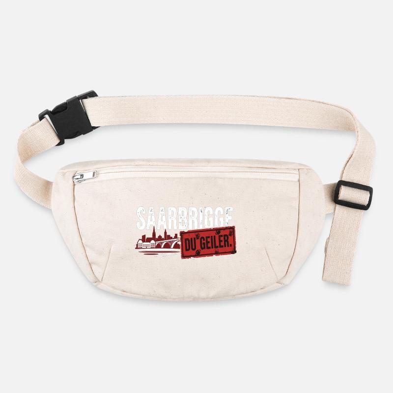 Saarbrigge Du Geiler Saarland Spruch Stanley/Stella recycelte Gürteltasche
