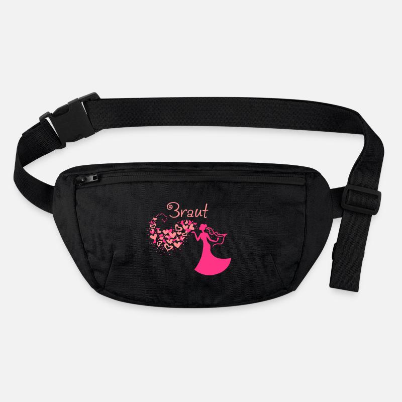 Nuage de coeur mariée texte Sac banane recyclé Stanley/Stella
