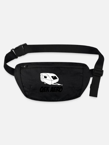 QEK Aero - Stanley/Stella recycelte Gürteltasche - Schwarz - Vorne
