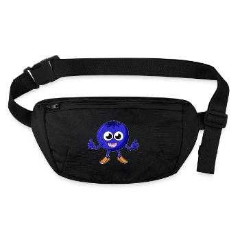 Myristique Dessin animé - Sac banane recyclé Stanley/Stella - noir - Devant