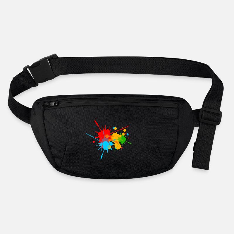 Ink, Paint, Color, Splashes, Splatter, Colour, Fun Stanley/Stella recycled Hip Bag 
