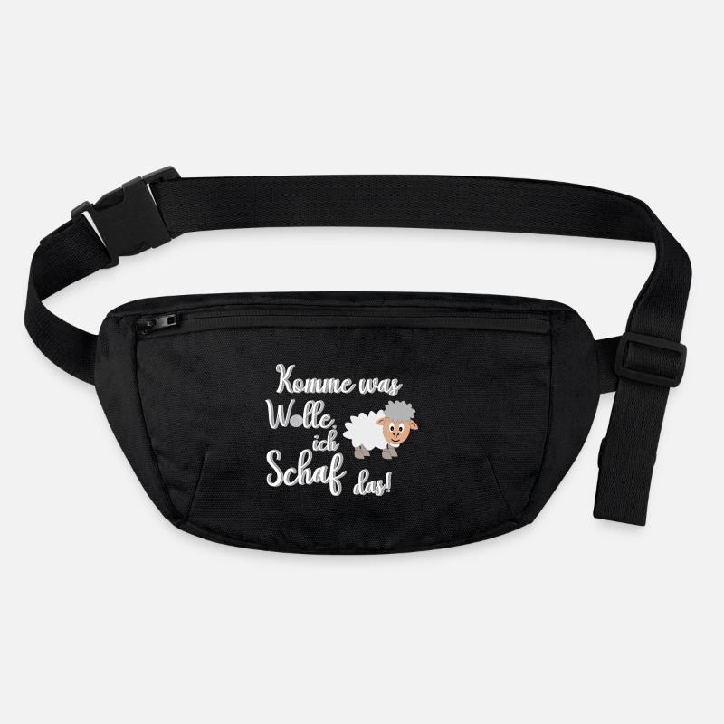 Ich schaffe das, ich Schaf das lustiges Motiv Stanley/Stella recycelte Gürteltasche