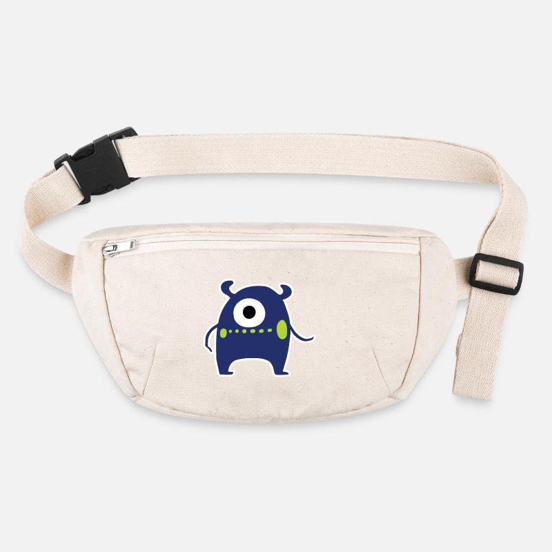 Monstre Cyclope bleu marine | Extraterrestre Chibi mignon Sac banane recyclé Stanley/Stella