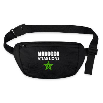 Maroc - Sac banane recyclé Stanley/Stella - noir - Devant