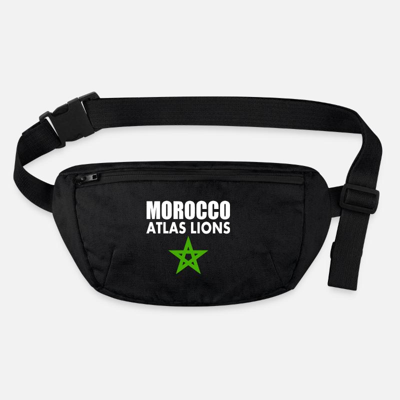 Marokko - Stanley/Stella recycelte Gürteltasche - Schwarz