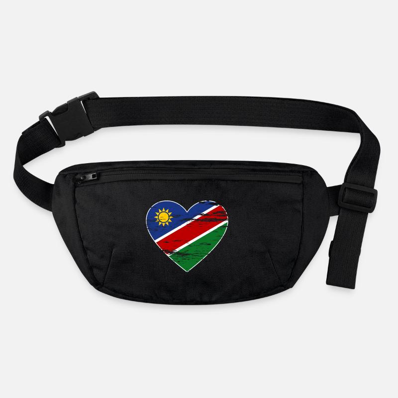 Namibia Flagge Herz used Stanley/Stella recycelte Gürteltasche