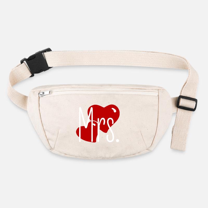 Matching Look Mr and Mrs Valentine's Day Matching Pair Stanley/Stella recycled Hip Bag