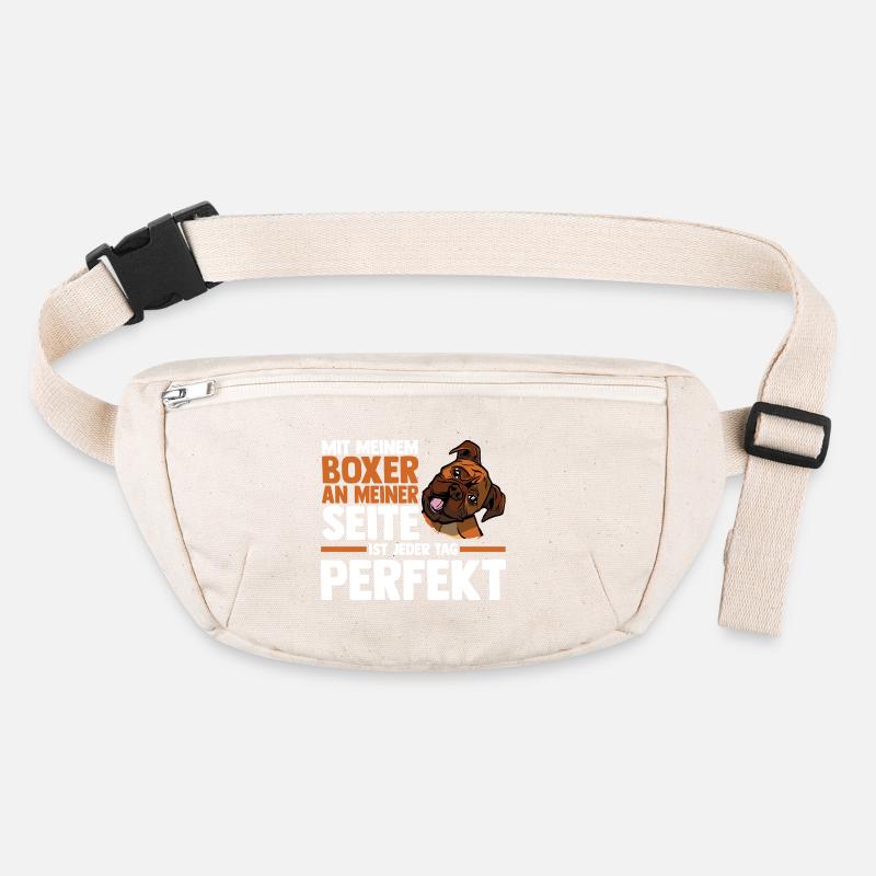 Hund Deutscher Boxer Stanley/Stella recycelte Gürteltasche