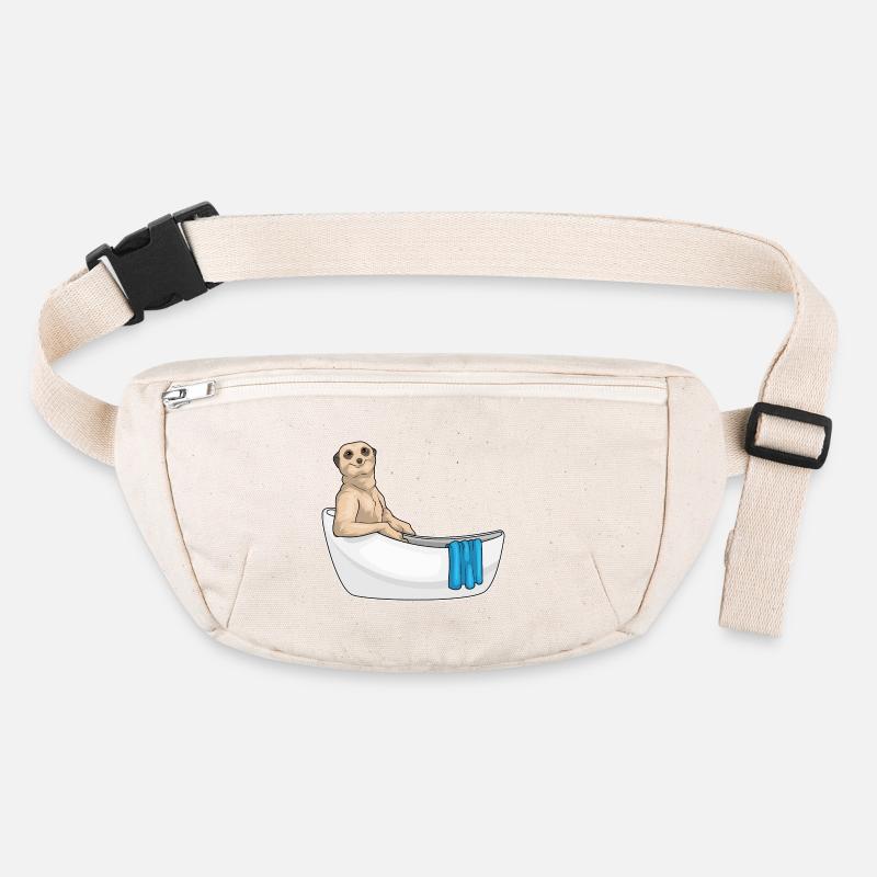 Erdmännchen Baden Badewanne Stanley/Stella recycelte Gürteltasche