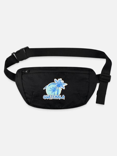 Urlaub Guatemala - Stanley/Stella recycelte Gürteltasche - Schwarz - Vorne
