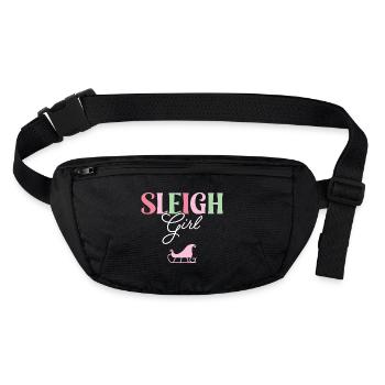 Sleigh Girl - Stanley/Stella recycled Hip Bag  - black - Front