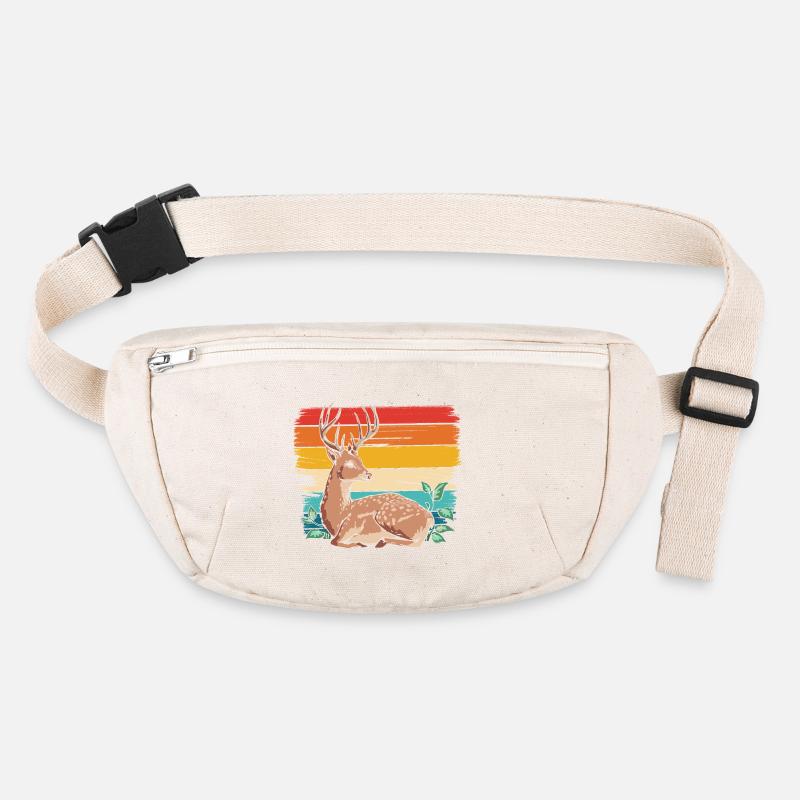 Deer in retro style Stanley/Stella recycled Hip Bag 