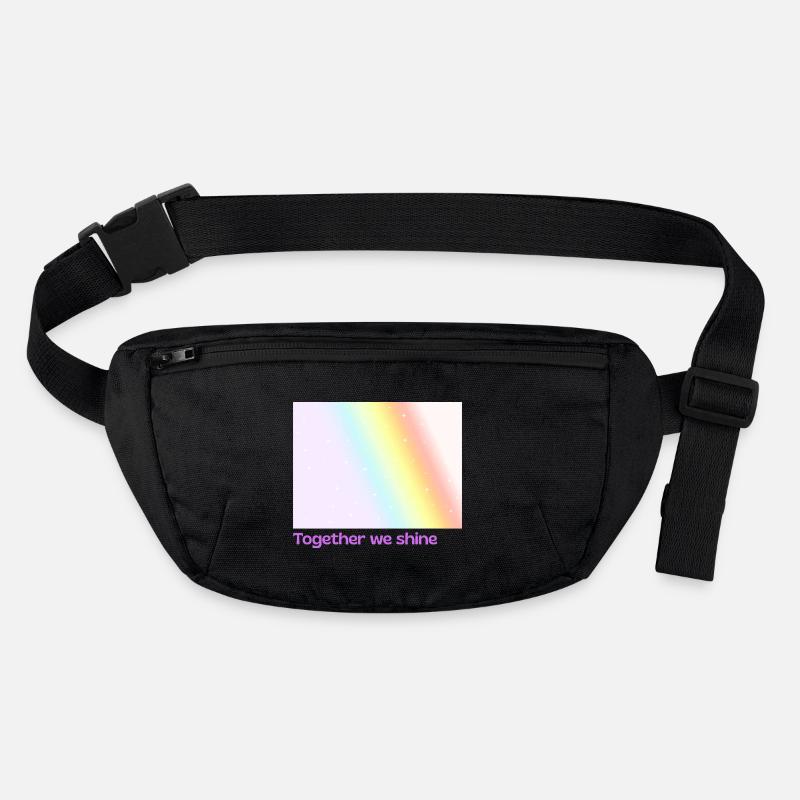 Pride / CSD / LGBTQ+ Design « ensemble nous brillons » Sac banane recyclé Stanley/Stella