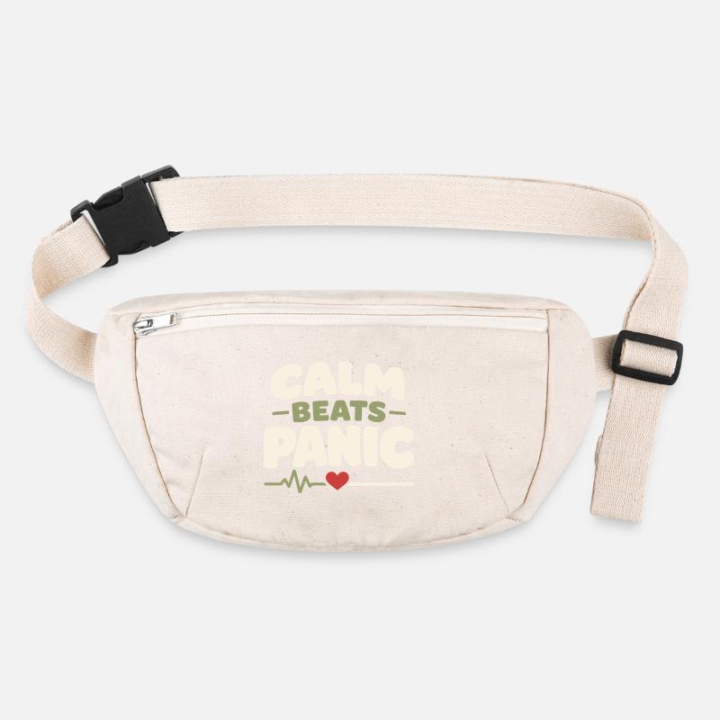 Calmness beats panic, lifestyle, Stanley/Stella recycled Hip Bag 