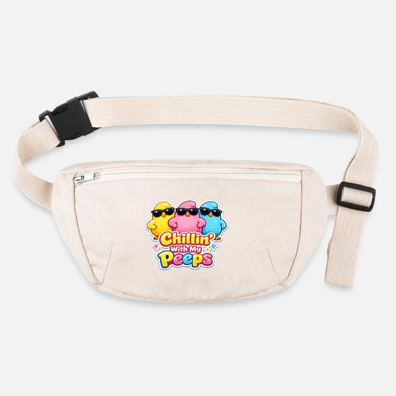 Relaxer avec mes gars Joyeuses Pâques Pâques Poussin Sac banane recyclé Stanley/Stella