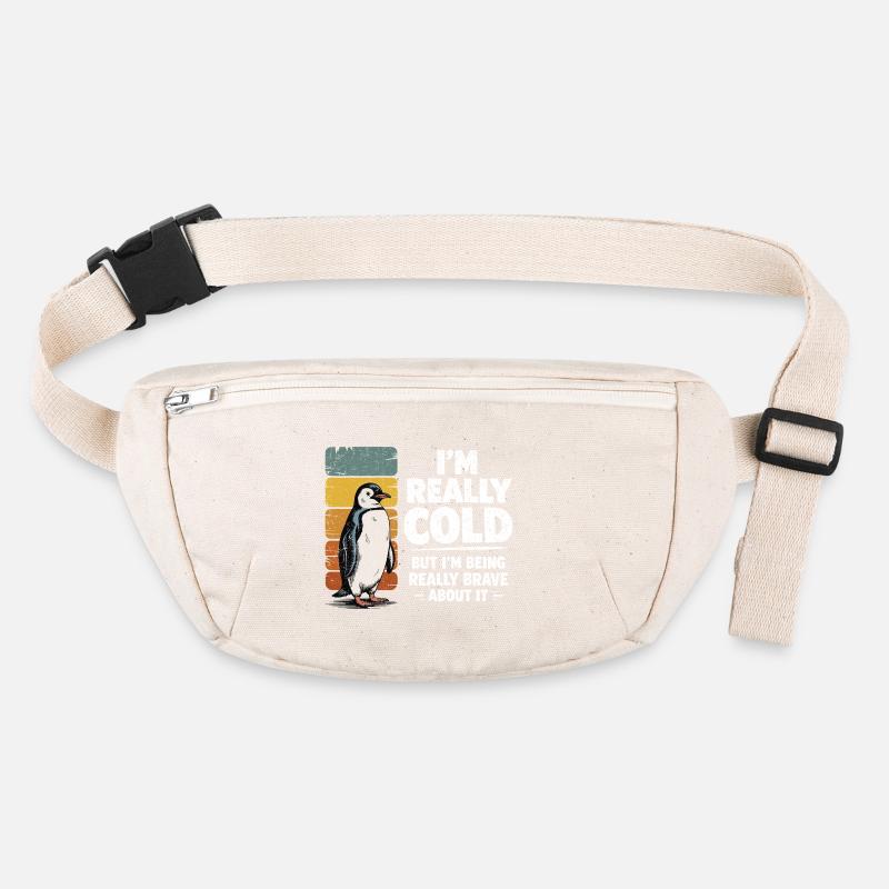 Humour Manchot Vintage I'm Really Cold Brave Sac banane recyclé Stanley/Stella
